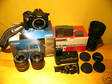 Canon EOS Digital Rebel XT with 3 lens