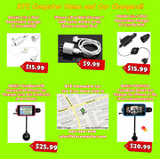 Home and Car Chargers for iPhone 4,  3G,  iPod Convenient for Travel use