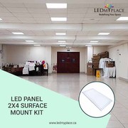 Install 2X4 LED Panel Surface Mount Kit For Easy Installing 