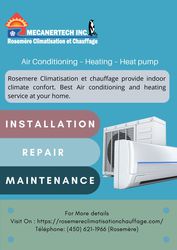 Air Conditioning – Heating – Heat pump | Rosemere Climatise