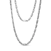 Solid Heavy Stainless Steel Full Links Chain Necklace